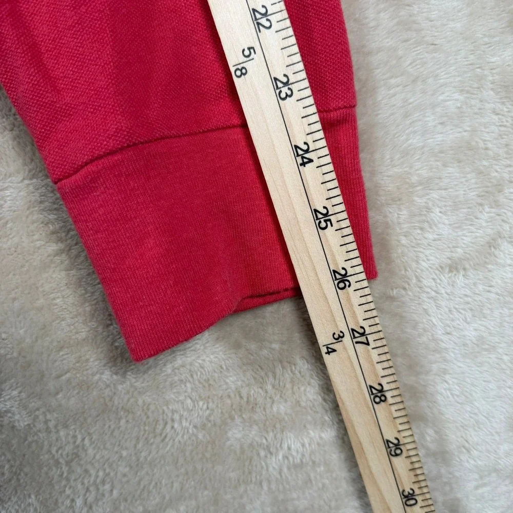 Polo Ralph Lauren Red Long Sleeve 1/4 Zip Pullover Blue Pony Casual Layering XL‎